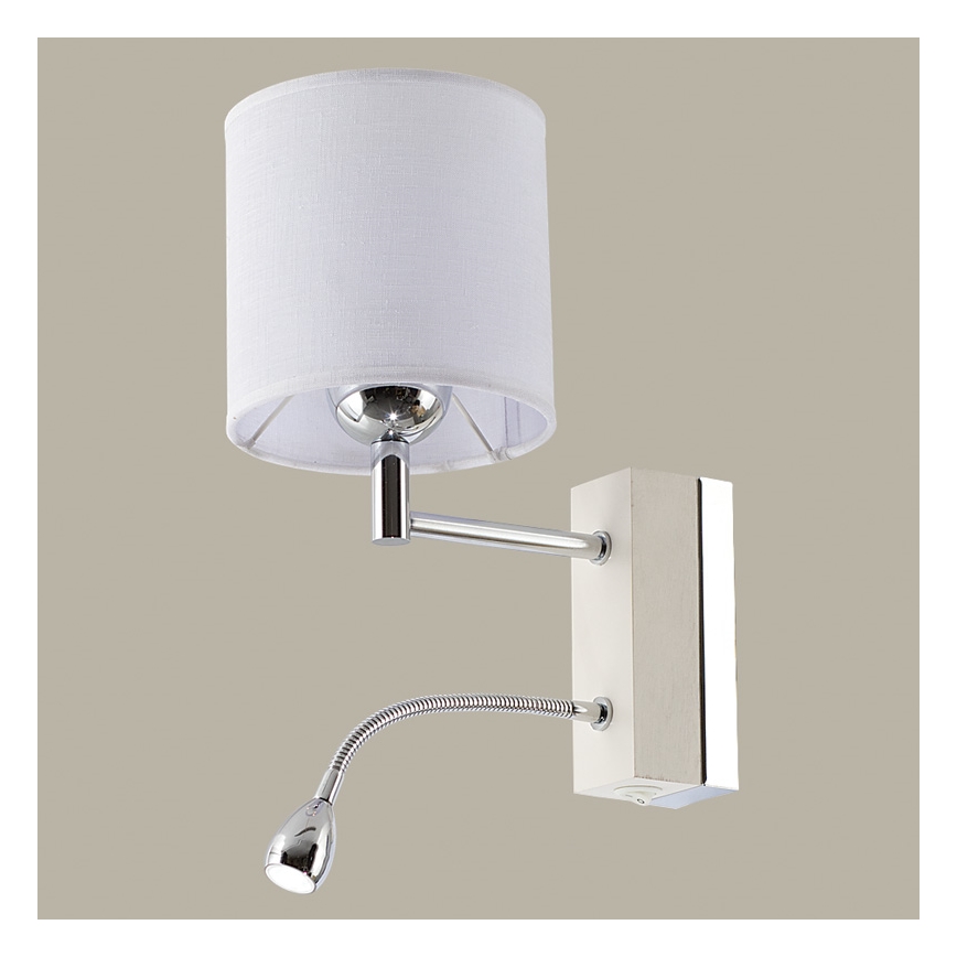 Jupiter 1415 - MA K B - LED nástěnné svítidlo MANGO 1xE27/60W + LED/1W/230V