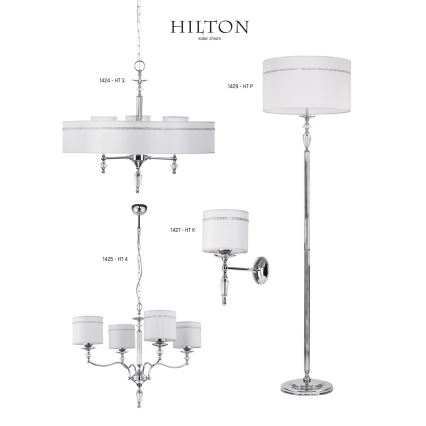 Jupiter 1428 - Stolní lampa HILTON 1xE27/60W/230V