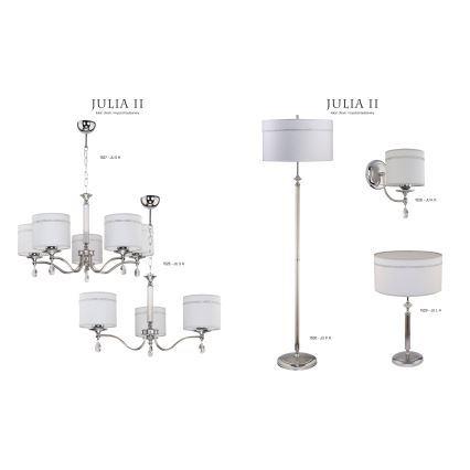 Jupiter 1529 - JU L H - Stolní lampa JULIA II E27/60W