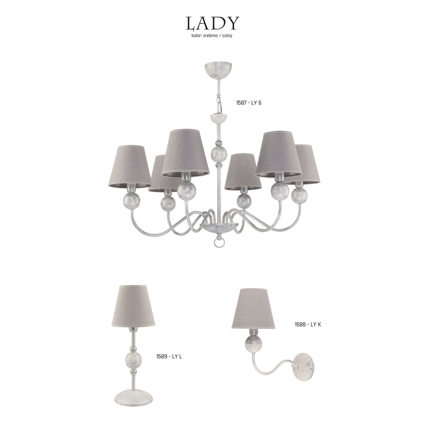 Jupiter 1588 - LY K BI - Nástěnné svítidlo LADY E14/40W