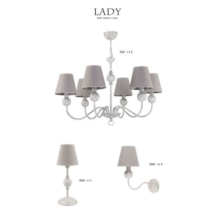 Jupiter 1589 - LY L BI - Stolní lampa LADY E14/40W