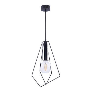 Jupiter 1661 - Lustr na lanku KAIR 1xE27/60W/230V černá/lesklý chrom