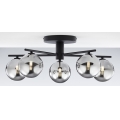 Jupiter 2048 - Přisazený lustr PRATO 5xG9/14W/230V černá/kouřová šedá