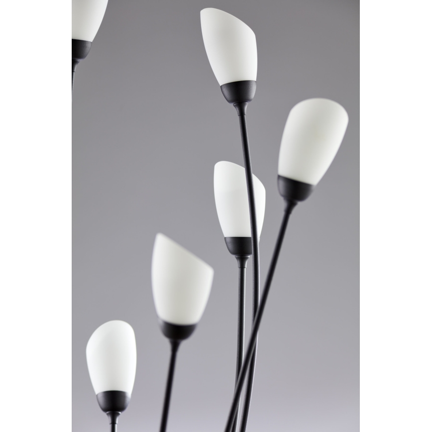 Jupiter 2058 - Stojací lampa GLORIOSA 9xG9/14W/230V černá