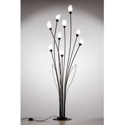 Jupiter 2058 - Stojací lampa GLORIOSA 9xG9/14W/230V černá