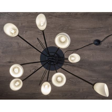 Jupiter 2058 - Stojací lampa GLORIOSA 9xG9/14W/230V černá