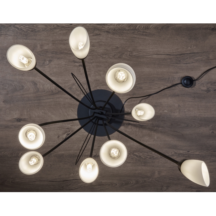 Jupiter 2058 - Stojací lampa GLORIOSA 9xG9/14W/230V černá