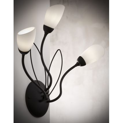 Jupiter 2059 - Nástěnné svítidlo GLORIOSA 3xG9/14W/230V černá