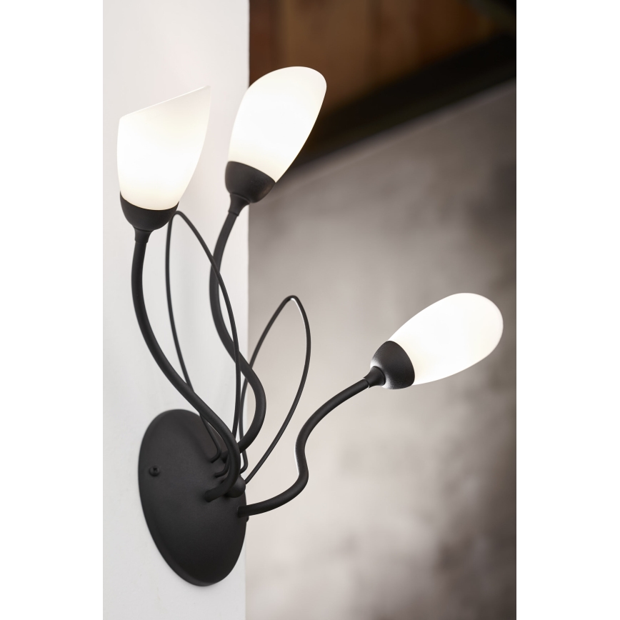 Jupiter 2059 - Nástěnné svítidlo GLORIOSA 3xG9/14W/230V černá