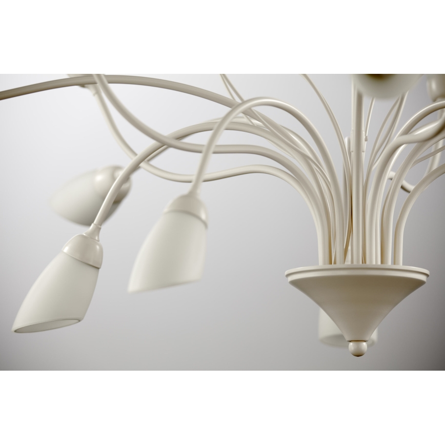 Jupiter 2061 - Lustr na tyči GLORIOSA 10xG9/14W/230V krémová