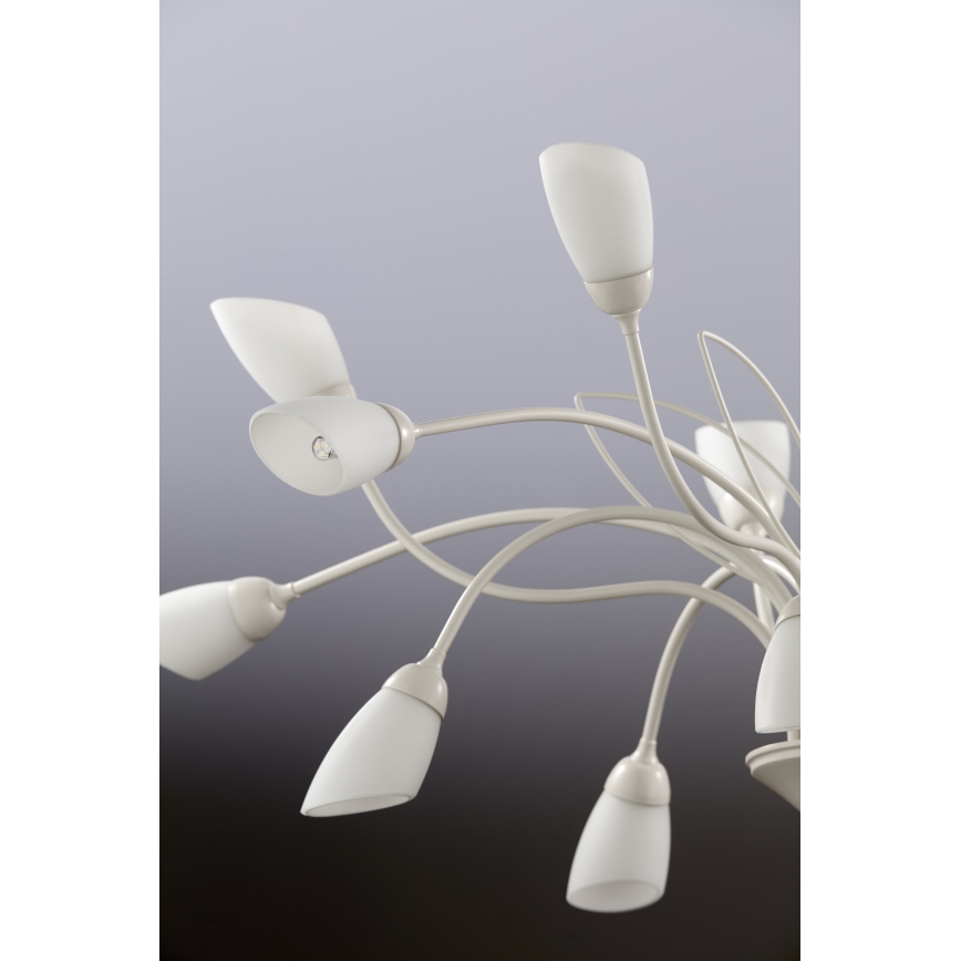 Jupiter 2062 - Lustr na řetězu GLORIOSA 15xG9/14W/230V krémová