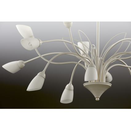 Jupiter 2062 - Lustr na řetězu GLORIOSA 15xG9/14W/230V krémová