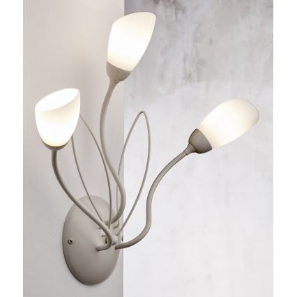 Jupiter 2064 - Nástěnné svítidlo GLORIOSA 3xG9/14W/230V krémová