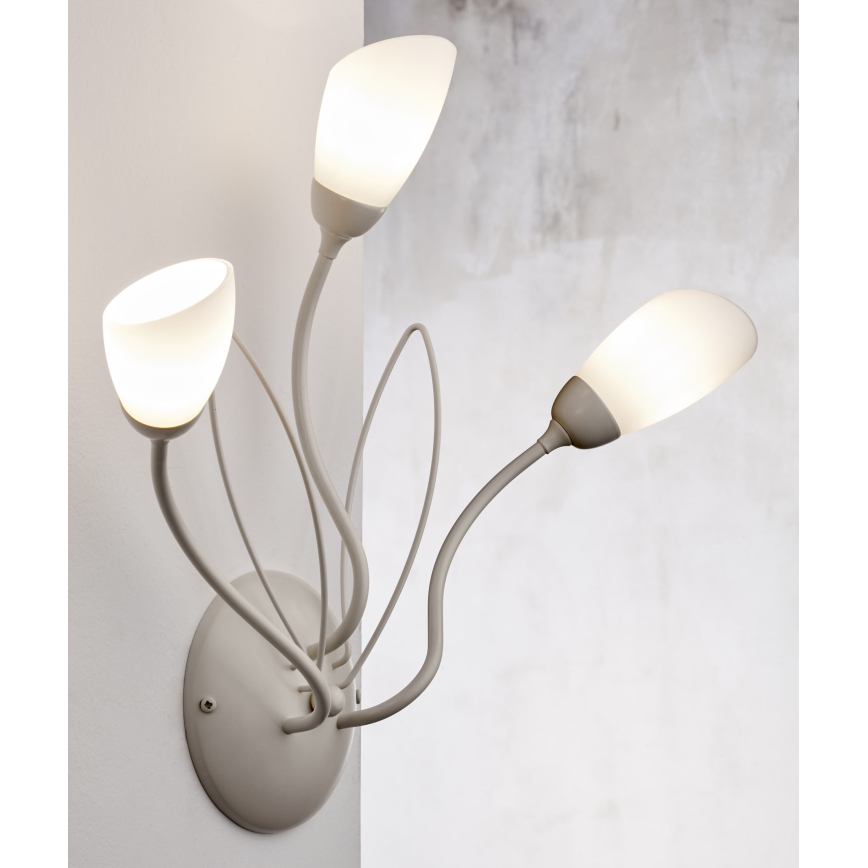 Jupiter 2064 - Nástěnné svítidlo GLORIOSA 3xG9/14W/230V krémová