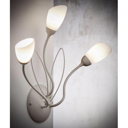 Jupiter 2064 - Nástěnné svítidlo GLORIOSA 3xG9/14W/230V krémová