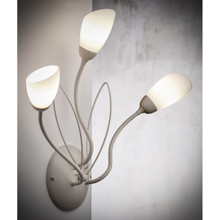 Jupiter 2064 - Nástěnné svítidlo GLORIOSA 3xG9/14W/230V krémová