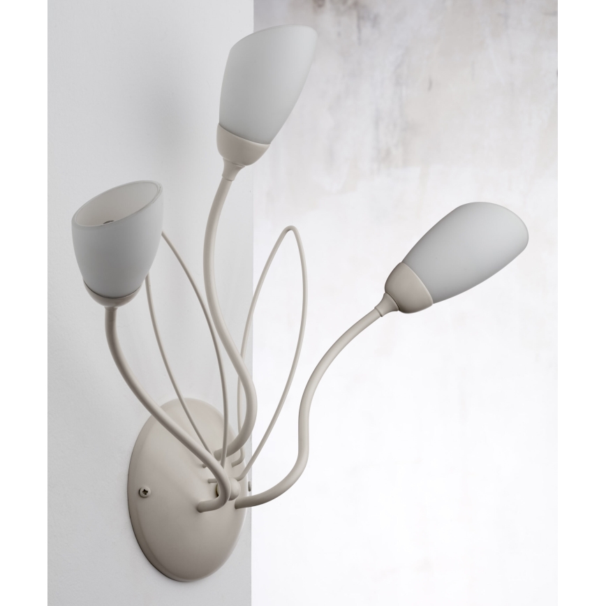 Jupiter 2064 - Nástěnné svítidlo GLORIOSA 3xG9/14W/230V krémová