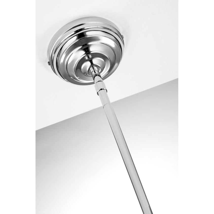 Jupiter 2071 - Lustr na tyči PLATINO 1xE27/15W/230V zelená/lesklý chrom