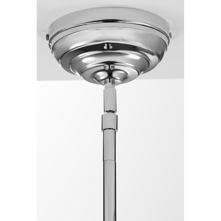 Jupiter 2071 - Lustr na tyči PLATINO 1xE27/15W/230V zelená/lesklý chrom