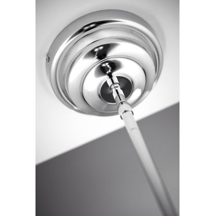 Jupiter 2072 - Lustr na tyči PLATINO 3xE27/15W/230V zelená/lesklý chrom