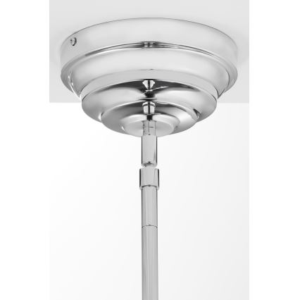 Jupiter 2072 - Lustr na tyči PLATINO 3xE27/15W/230V zelená/lesklý chrom