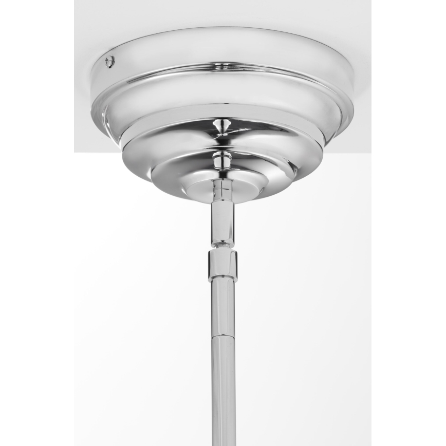 Jupiter 2072 - Lustr na tyči PLATINO 3xE27/15W/230V zelená/lesklý chrom