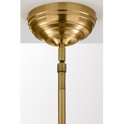 Jupiter 2073 - Lustr na tyči PLATINO 1xE27/15W/230V zelená/zlatá