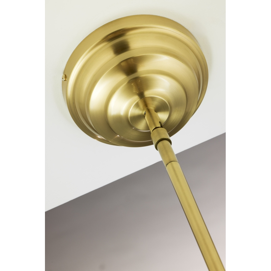 Jupiter 2074 - Lustr na tyči PLATINO 3xE27/15W/230V zelená/zlatá