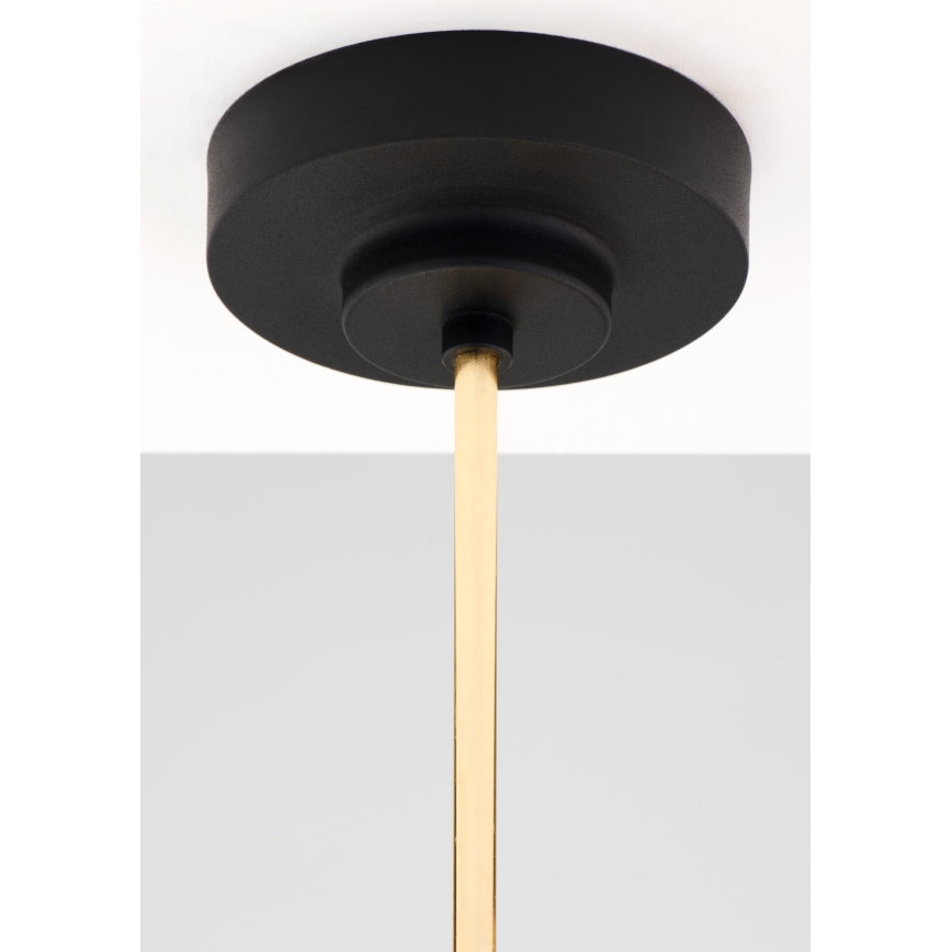 Jupiter 2088 - Lustr na tyči RAMIREZ 5xE27/15W/230V zlatá/černá