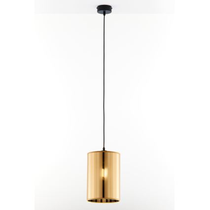 Jupiter 2090 - Lustr na lanku CORTINA 1xE27/15W/230V zlatá/černá