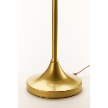 Jupiter 2112 - Stolní lampa KASZMIR 1xE27/15W/230V bílá/zlatá/dekor mramoru