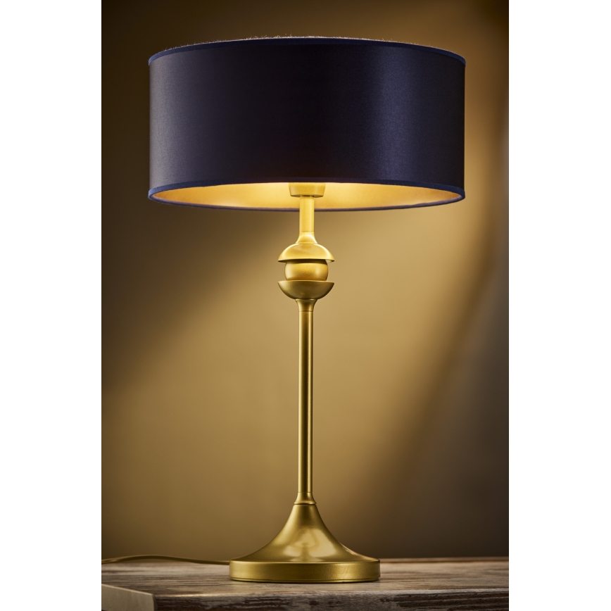 Jupiter 2116 - Stolní lampa KASZMIR 1xE27/15W/230V modrá/zlatá