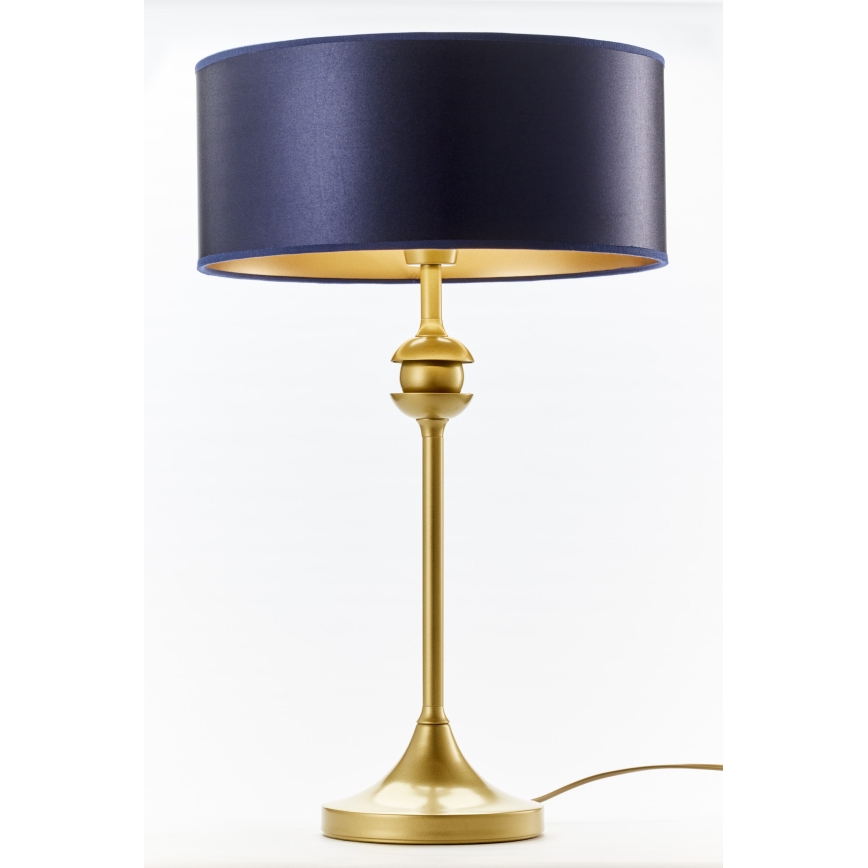 Jupiter 2116 - Stolní lampa KASZMIR 1xE27/15W/230V modrá/zlatá