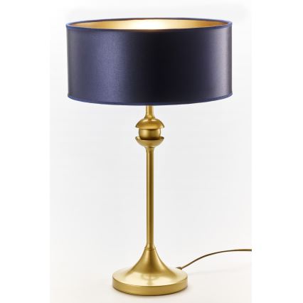 Jupiter 2116 - Stolní lampa KASZMIR 1xE27/15W/230V modrá/zlatá