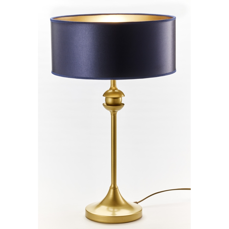 Jupiter 2116 - Stolní lampa KASZMIR 1xE27/15W/230V modrá/zlatá