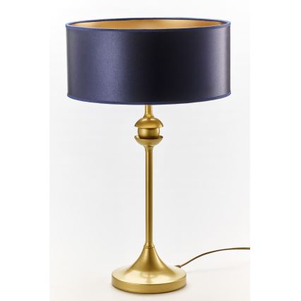 Jupiter 2116 - Stolní lampa KASZMIR 1xE27/15W/230V modrá/zlatá