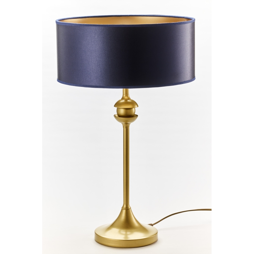 Jupiter 2116 - Stolní lampa KASZMIR 1xE27/15W/230V modrá/zlatá