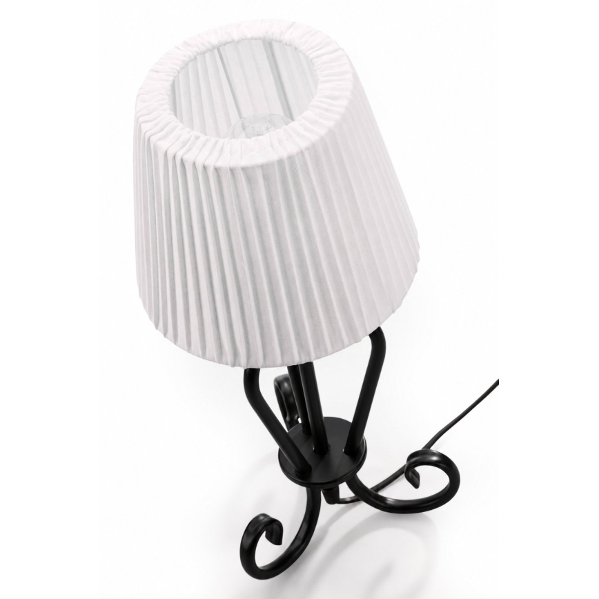 Jupiter 2202 - Stolní lampa ELPIS 1xE27/15W/230V bílá/černá