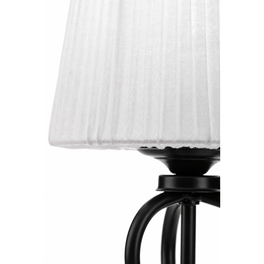 Jupiter 2202 - Stolní lampa ELPIS 1xE27/15W/230V bílá/černá