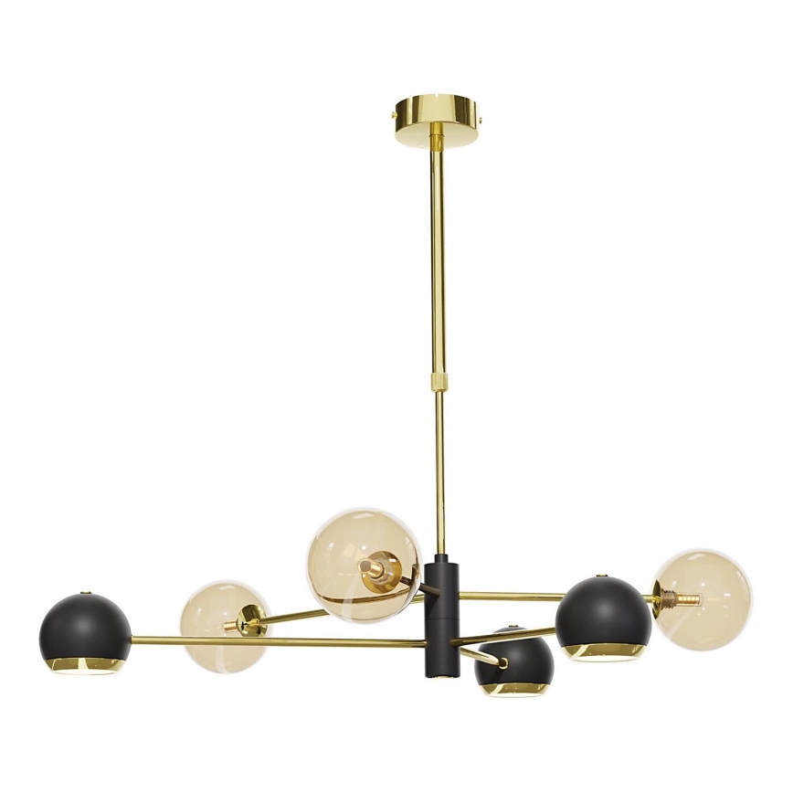 Jupiter - Náhradní sklo k lustru MOKA G9 pr. 12 cm kouřová béžová