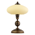 Jupiter - Stolní lampa BOLERO 1xE14/40W/230V béžová/bronz/patina