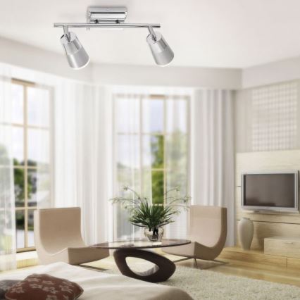 JUST LIGHT. 11229-17 - LED Bodové svítidlo DALLI 2xLED/3,5W/230V lesklý chrom