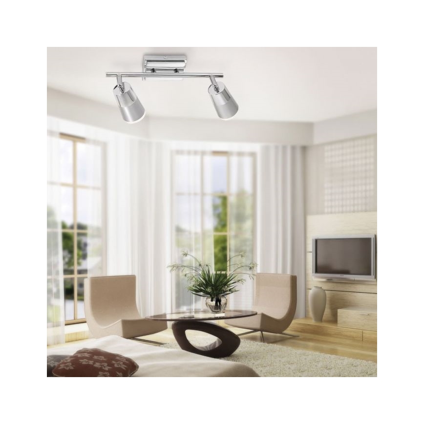 JUST LIGHT. 11229-17 - LED Bodové svítidlo DALLI 2xLED/3,5W/230V lesklý chrom