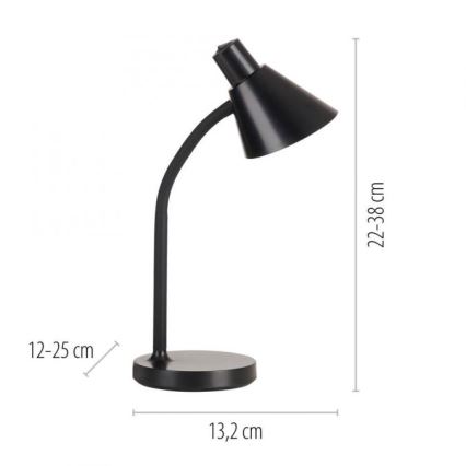 JUST LIGHT. 11248-18 - LED Flexibilní stolní lampa PIXIE LED/4,5W/230V černá