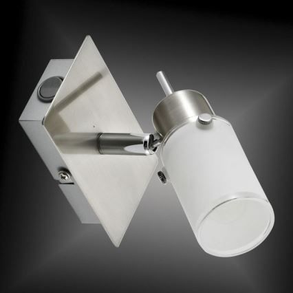 JUST LIGHT. 11931-55 - LED Nástěnné bodové svítidlo MAX 1xGU10/4W/230V matný chrom