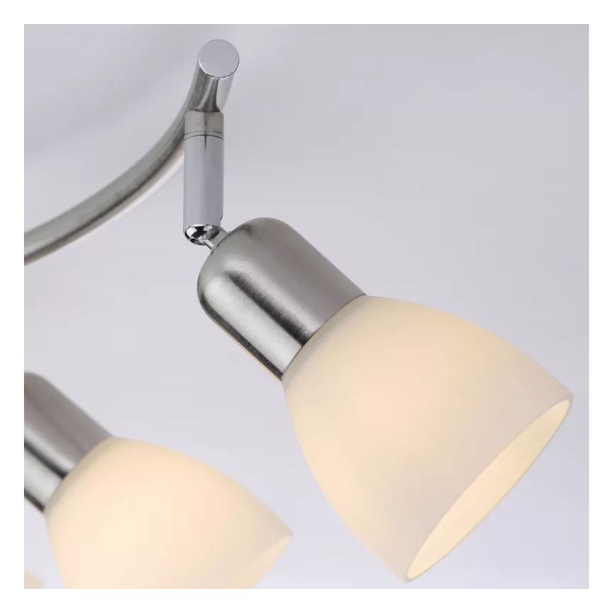 JUST LIGHT. 11952-55 - Bodové svítidlo KARO 2xE14/40W/230V matný chrom