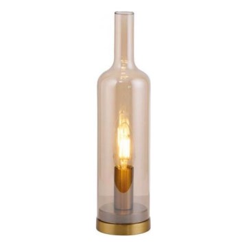 JUST LIGHT. 14006-27 - Stolní lampa BOTTLE 1xE14/25W/230V béžová/kouřová