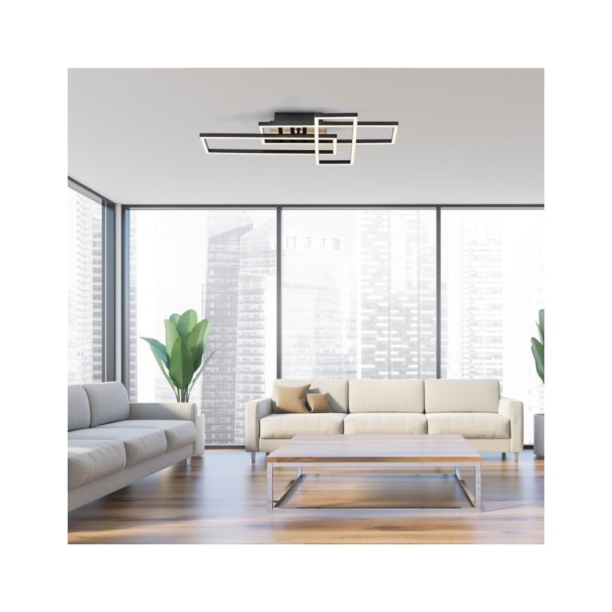JUST LIGHT. 14051-79 - LED Stropní svítidlo AKUSTIKA LED/20,5W/230V dub/černá