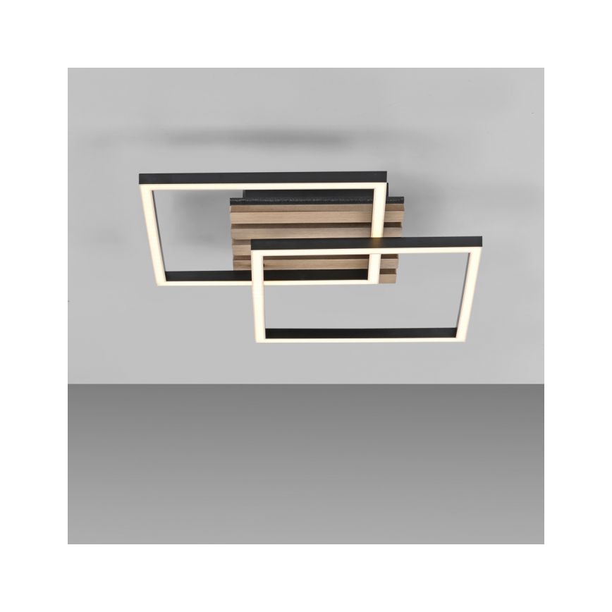 JUST LIGHT. 14053-79 - LED Stropní svítidlo AKUSTIKA LED/15W/230V dub/černá