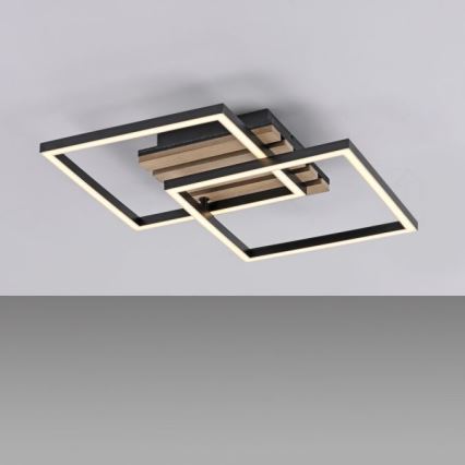 JUST LIGHT. 14053-79 - LED Stropní svítidlo AKUSTIKA LED/15W/230V dub/černá